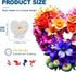 200 Wooden Puzzles for Adults, Heart Flower Piece Unique Shaped Wood Puzzle, Creative Wooden Jigsaw Puzzle Gift, Family