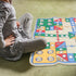 NUOBESTY Flying Chess Playmat - Educational Flying Checker Board Game Carpet for Kids