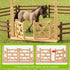36PCS Playset Wheelbarrow, 3+ Farm Toys for Kids, Realistic Horse Stable with Fence & Gate, Mini Hay Bales, Kids