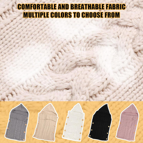 2FY2SW Symphony Wire Newborn Baby Wrap Swaddle Blanket, Kids Wool Knit Swaddle Kids Sleeping Bag Stroller Wrap Sleep