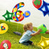 40 Inch Building Block Number Balloon, Colorful Number Block Foil Balloons, Large Big Numbers Helium Balloon for Girls