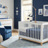 Handmade Crib Mobile - Blue Moon, Stars & White Clouds for Boys
