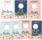 Baby Closet Organizer Size Dividers - Floral Nursery Wardrobe Hangers for Girl Clothes by Size or Age, 0-24 Months