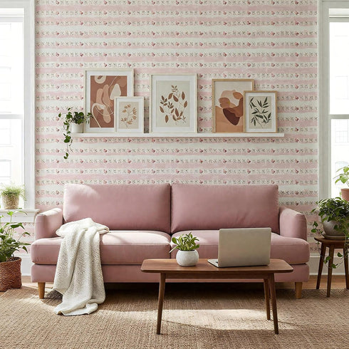 3 1:12 8.27 11.69 Inch(Pink Flutesan Pcs Miniature Dollhouse Wallpaper and Flooring Peel and Stick Scale Self Adhesive