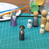Wood Peg Dolls, Peg Doll Kit (1.77 inches, 50-Pack)