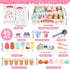 3-5, Sets 3 4 5 Wooden Ice Cream Toys for Toddlers Kids Wooden Toys Play Kitchen Accessories, Play Food for Kids