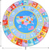 6x6 Kids Rugs for Playroom - Soft & Non-Slip Feet Round Educational Rug for Learning ABC Alphabet, Numbers, Shapes