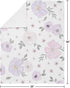 Sweet Jojo Designs Shabby Chic Rose Flower Watercolor Floral Baby Girl Receiving Security Swaddle Blanket for Newborn