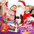 Drmukie 3 2-in-1 2-4 3 4 5 Kids Guitar Toy for Year Old Boy Birthday Gift Electric Guitars & Piano for Toddlers Light