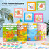 Pack 4, 100 Set 3-5, 4-8, Shuttle Art Paint with Water Coloring Book for Kids, of Sheets Watercolor Paint for Kids Ages