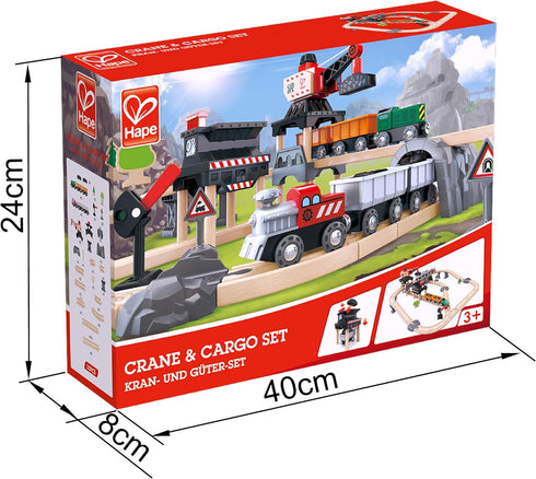 Set Hape Cargo Delivery Loop Train and Railway Toy