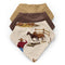 Sweet Jojo Designs 3 Pack Cowboy Baby Bandana Bibs - Newborn Infant Feeding Drool Red Blue Tan