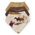 Sweet Jojo Designs 3 Pack Cowboy Baby Bandana Bibs - Newborn Infant Feeding Drool Red Blue Tan