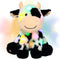 Hopearl LED Plush Smile Cow Lighting Up Stuffed Animal Diary Cattle Floppy