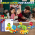1+ 1-3,Push 12-18 MOONTOY Car Toys for Year Old First Birthday Gifts for Boys,Press and Go Car Toys Baby Animal Racing