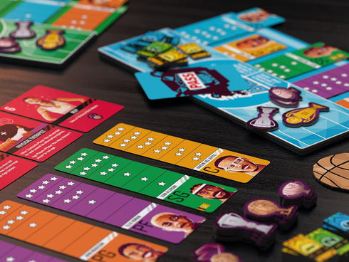 Basketboss Board Game - Strategy Auction Game for 2-5 Players, 40 Minutes Playtime, Sports Theme