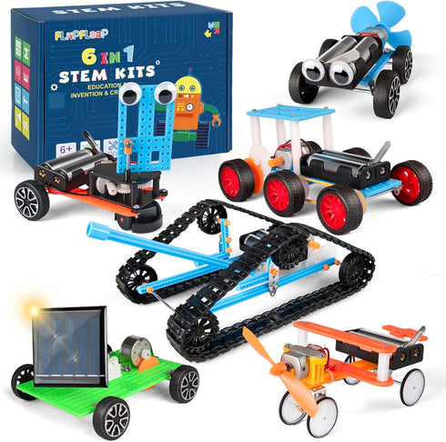 6-in-1 STEM Kit for Kids Ages 6-12, STEM Toys for Boys Ages