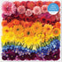 Galison Rainbow Flowers Jigsaw Puzzle, 500 Pieces, 20”x20” – Array of Flowers in a Mesmerizing Rainbow