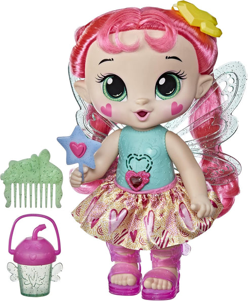 Baby Alive Glo Pixies Doll - Sammie Shimmer, Interactive 10.5-Inch Pixie Doll Toy for Kids 3+, 20 Sounds & Glows