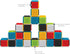 24-Piece Set 12 Infantino Press & Stay Sensory Blocks, Developmental Activity Blocks, Multicolor Stacking Toy
