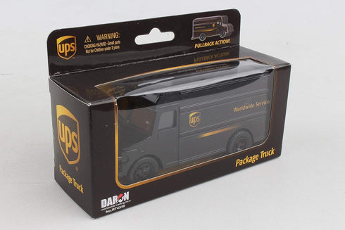Daron UPS Pullback Package Truck - Toy Vehicle for Kids