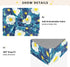 decor gift 1 Pack Woodblock Print Style Blue White Flowers Crib Sheets for Baby Boys Girls Cotton Baby Playard Sheet