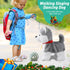 Marsjoy Husky Walking Barking Dog for Kids Interactive Musical Puppy Robot Repeats What You Say, Realistic Licking