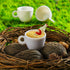 Mini Coffee Cups - White Plastic Tea Cup Dollhouse Accessories for Pretend Afternoon Tea, 30 Pieces