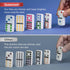 Set 12 Set 91 Queensell Mexican Train Dominoes Double Jumbo Dominoes for Adults, Tiles with Colorful Dots, Wooden Hub