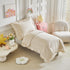 Set 4 Set 1 1 +1 +1 Ruffled Lace Toddler Bedding with Ruffle Fringe, Solid Color Pieces Toddler Bed - Cute Baby