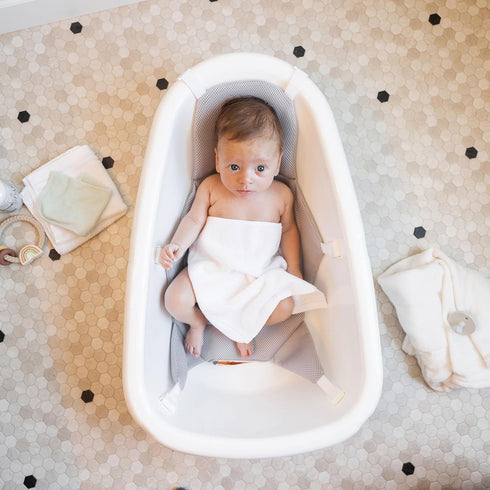 3-in-1 Regalo Baby Basics Grow with Me Bath Tub, Award Winning Brand, Adjustable As Your Baby Grows, Includes Foam