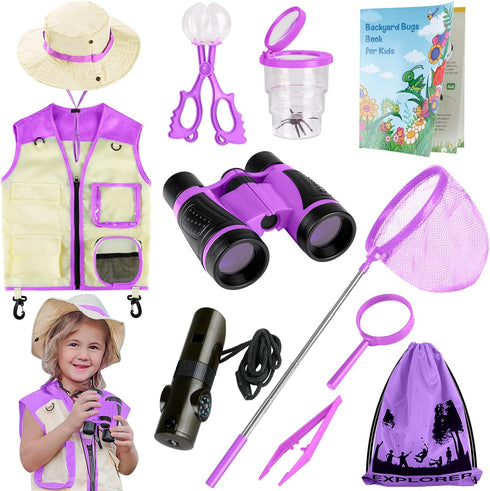 INNOCHEER Explorer Kit & Bug Catcher Kit for Kids Outdoor Exploration for