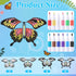 Seenelling 44 32 12 2) Pcs Flying Butterfly Craft Kit with Wind up Butterflies and Color Pens People Painting White