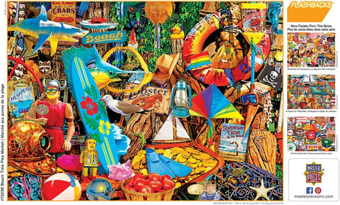 MasterPieces - 1000 Piece Jigsaw Puzzle for Adults, Family, or Youth - Beach Time Flea Market, 19.25"x26.75"