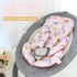 2 Infant Car Seat Insert, Car Seat Head Support Baby Girls Boys, Soft & Reversible Newborn Carseat Insert Cushion