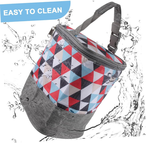Toddmomy Portable Bottle Carrying Bag Insulated Milk Bottle Storage for Outdoor Travel Convenient Zipper Design