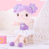 Gloveleya 14" Plush Candy Princess Doll, Purple Baby Doll Girls Gifts with Gift Bag