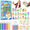 GAKICO Rainbow Scratch Art for Kids: Creative Squeegee Painting Kits, Rainbow Scratch