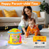 Musical Rotating Light Up Infant Toys, Early Learning Baby Crawling Drum Toy, Tummy Time Educational Gifts for 1-3 Years