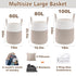 Hamper,60L JMvicyroam Large Woven Laundry Basket Cotton Rope Storage Bin for Blankets,Toys and Clothes,Decorative Tall