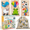 Magifire Wood Puzzles for Toddlers 1-3, Set of 6 Montessori Toys with Large Pieces, Includes Storage Bag