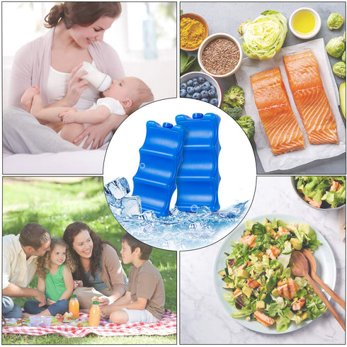 Teamoy Breastmilk Ice Pack - Pack of 2, Bottle Ice Packs for Breastmilk Storage for Working Moms