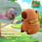 Emoin Capybara Plush Toys - Kawaii 9 Inch Capybara Plushie with Turtle Backpack, Soft Doll for Baby Boys Girls