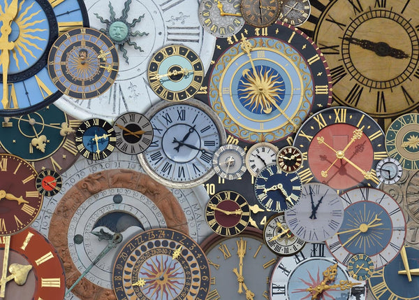 HUADADA - Jigsaw Puzzles for Adults 1000 Pieces, Clocks, No Dust, Home Decor Gift for Men Women Seniors