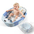 TOSGN Collapsible Baby Bathtub, 3s to Install, Baby Bath Tub with Soft Cushion