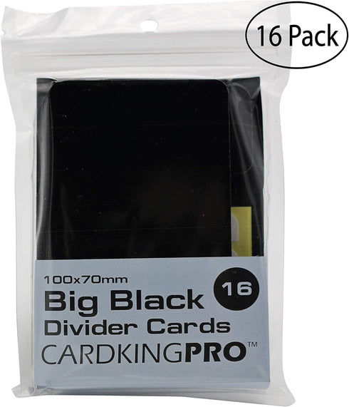 CardKingPro 16pcs Playing Card Dividers | Writable Tabs | 100 x 70mm | Designed for Long & PRO Edition Cases