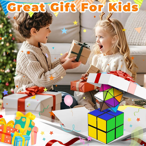 Star Cube Magic Cube Set, 2 in 1 Yoshimoto Cube for Kids and Adults, Toy for Ages 8-12