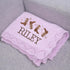 Personalized Cowgirl Name Blanket, Custom Knit Baby Girl Blanket, Embroidered Western Infant Throw, Soft Newborn