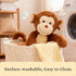 Toys,12.5" IKASA Monkey Stuffed Animals Plush Cute Plushie Soft Cuddly Plushy Fluffy Toy,Gifts for Family Kids Children