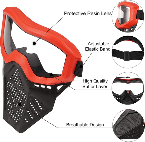 Tactical Mask for Nerf Rival, Compatible with Apollo, Zeus, Khaos, Atlas, Artemis Blasters